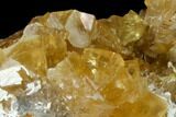 Lustrous Yellow Calcite Crystal Cluster - Fluorescent! #138687-1